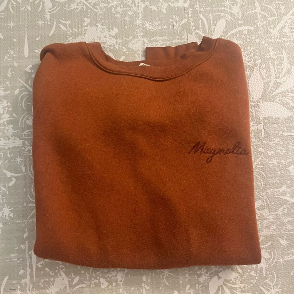 Magnolia Rust Brown Crewneck Sweatshirt